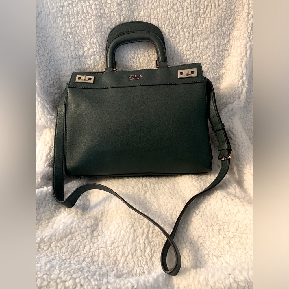 Guess Katey Satchel - Dark Green